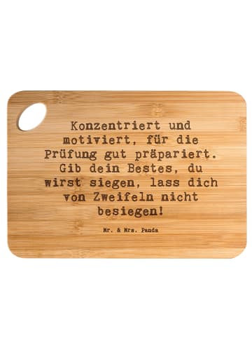 Mr. & Mrs. Panda Frühstücksbrettchen Spruch Prüfungen bestehen m... in Braun