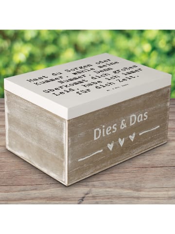 Mr. & Mrs. Panda Schatulle Spruch Schutz Rufnummer mit Spruch in Weiß