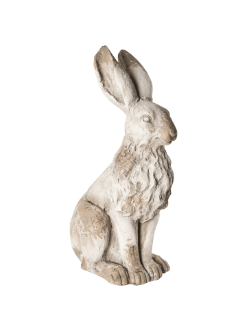 Beliani Gartenfigur NEIVE in Beige/Weiß - (W) 17 x (H) 56 x (L) 29 cm