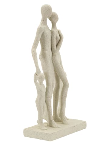 Mauro Ferretti Statuette aus cremefarbenem Kunstharz, 16 x 8 x 30,5 cm