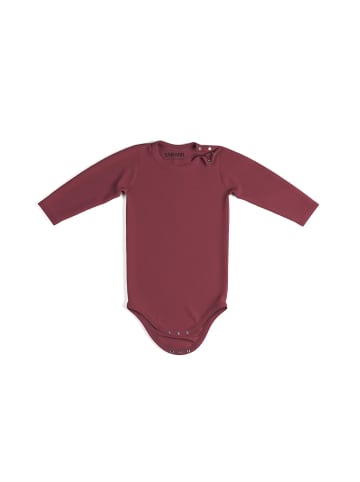 Sämann Baby Body aus 100% Bio-Baumwolle Druckknopf langarm nicht gerippt Raspberry