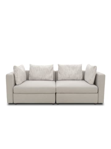 58 aufm Kessel GARTENLOUNGE Sofa 2-Sitzer Bozhana 220x67x96 mit Outdoorbezug silber