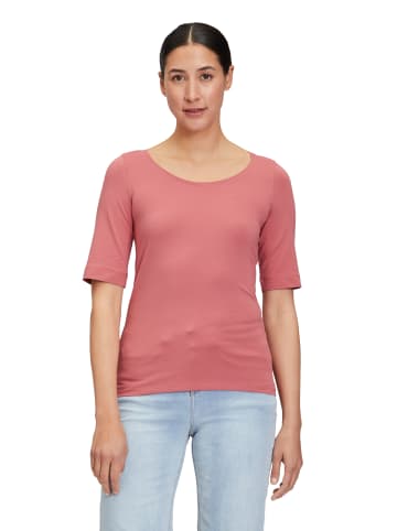 CARTOON Basic Shirt mit Rundhalsausschnitt in Dusty Cedar