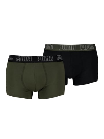Puma Boxershort 2er Pack in Schwarz/Grün