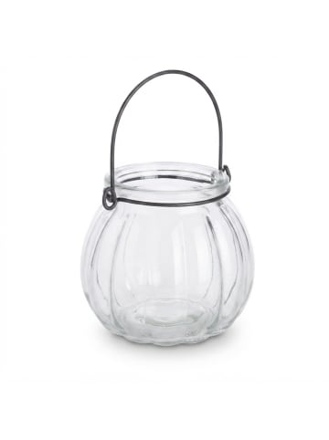 relaxdays 12x Windlicht in Transparent - (H)7,5 x Ø 8 cm