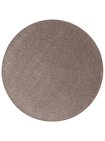 Snapstyle Hochflor-Teppich Cottage Rund in taupe