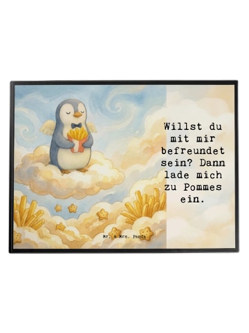 Mr. & Mrs. Panda Schreibtischunterlage Pinguin Engel Pommes Desi... in Weiß