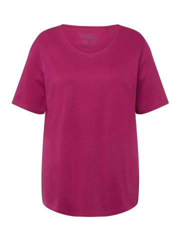 Ulla Popken Shirt in dunkles purpur