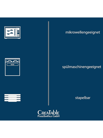 CreaTable 6 er-Set 21982 NATURE COLLECTION Curry Sojaschale in Curry