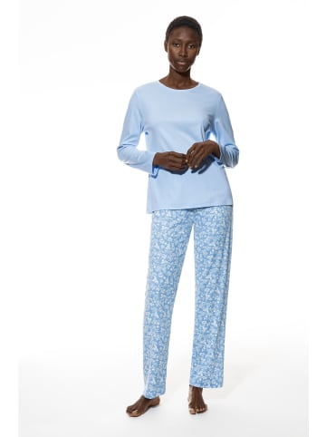 Mey Anzug lang in Blue Silk