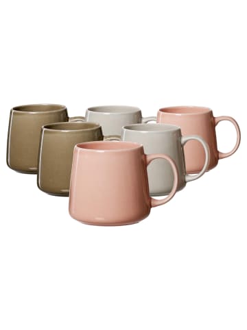 Ritzenhoff & Breker 6er Set Kaffeebecher Luna 380 ml in bunt