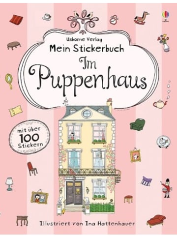 Usborn Buch - Mein Stickerbuch: Im Puppenhaus
