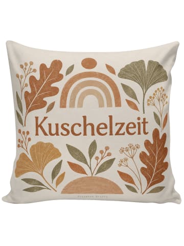 Kopfkissen Herbstblätter minimalistisch Design ... in Weiß