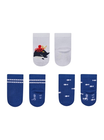 Sterntaler Baby Socken 3er-Pack Wal in weiß