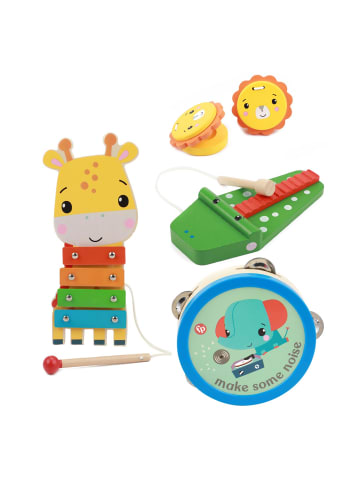 Fisher-Price Holz-Musikinstrumente 5 Stück in bunt