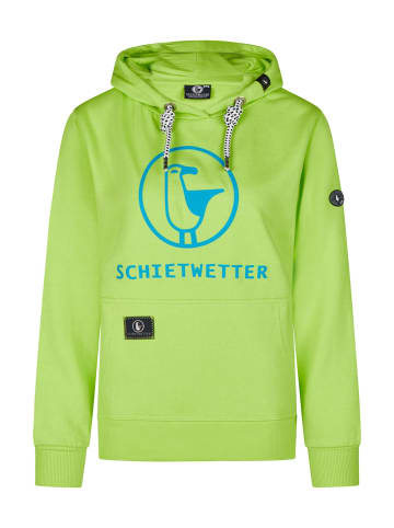 SCHIETWETTER Hoodie Gerti in lime/azuro