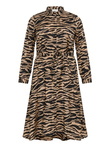 KAFFE curve Kleid KColivia Regular fit in Black Deep/Nomad Print