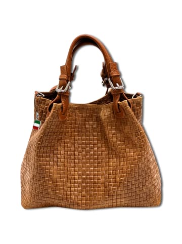 Florence Florence Handtasche, Umhängetasche Leder braun ca. 31cm