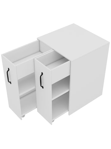 ABRIHOME 52x50x75cm Sideboard / Beistelltisch aus Holz