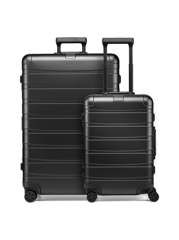 Redolz Pro Aluminium 4-Rollen Kofferset S+L black