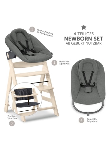 Hauck Alpha Plus Vanilla 4-tlg. Newborn Set - Hochstuhl in beige
