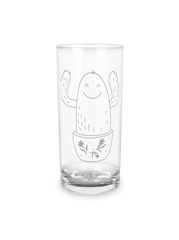 Mr. & Mrs. Panda Wasserglas Kaktus Happy ohne Spruch in Transparent