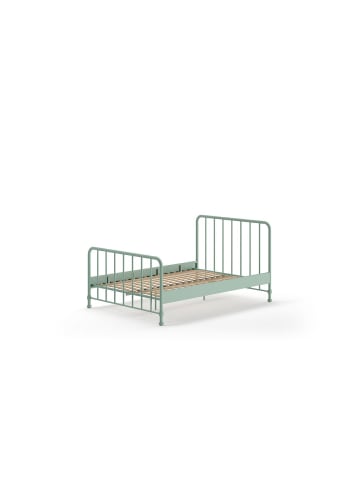 58 aufm Kessel METALLBETT Kay 147x110x207 aus Metall in Grün matt