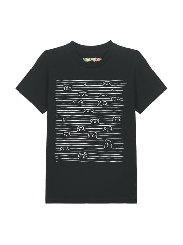 wat? Apparel T-Shirt Doodle Dogs in Schwarz