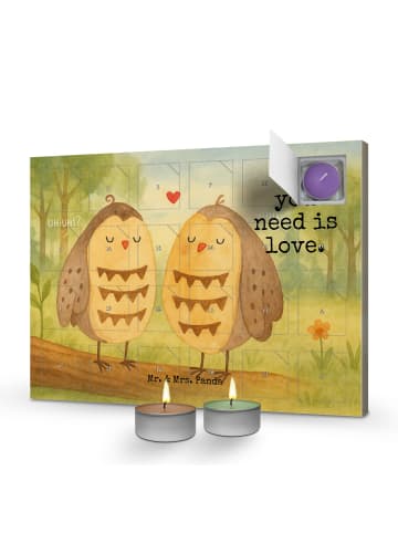 Mr. & Mrs. Panda adventskalender duftkerzen Eulen Liebe Design m... in Weiß