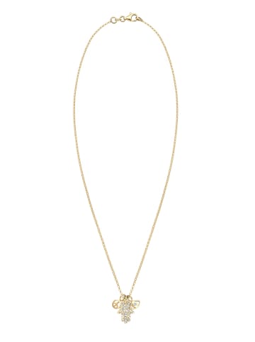 Elli Halskette 925 Sterling Silber Evil Eye, Hamsa Hand, Peace-Zeichen in Gold