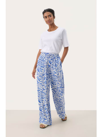 PART TWO Casual Hose TinePW Easy fit in Amparo Blue Animal Print