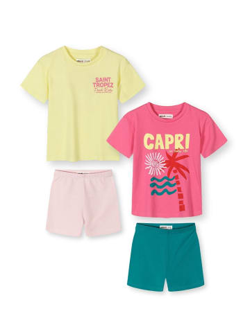 Minoti 2-er Pack Top & Leggings 30SET160 in pink