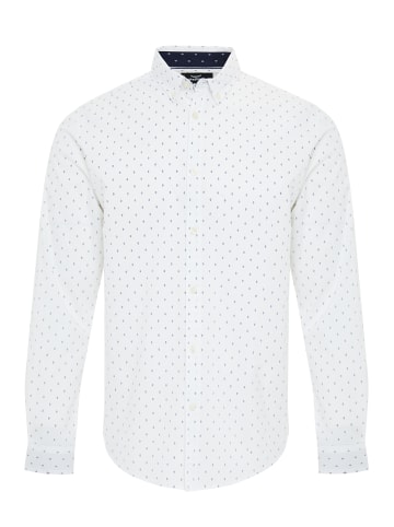 Threadbare Hemd THB Shirt L/Slv Trim in White