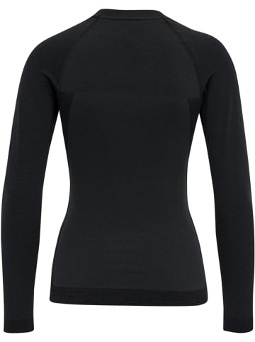 Hummel Hummel T-Shirt Hmlclea Yoga Damen Dehnbarem Atmungsaktiv Schnelltrocknend Nahtlosen in BLACK MELANGE