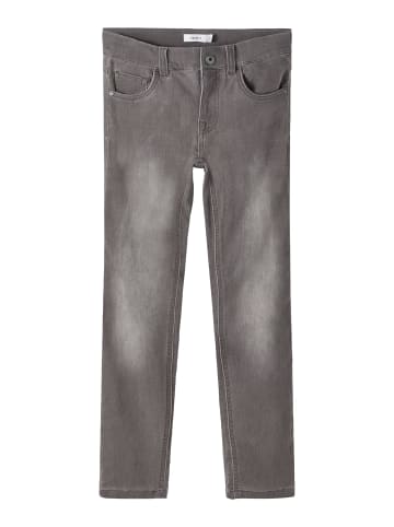 name it Jeans slim fit in medium grey denim