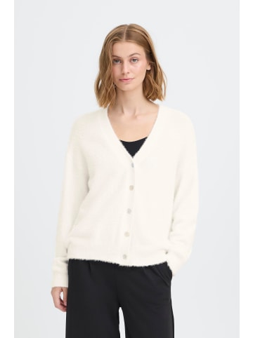 ICHI Strick-Cardigan langarm IHBRULA Loose fit in Cloud Dancer