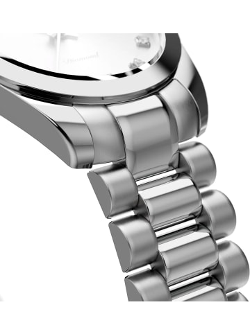Jacques Lemans Damenuhr Diamond Watches Edelstahl/Silberfarben