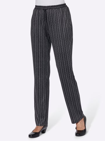 WITT WEIDEN Jerseyhose in schwarz-gestreift