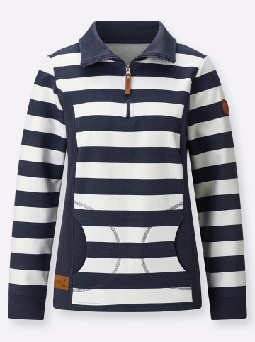 WITT WEIDEN Sweatshirt in marine-ecru