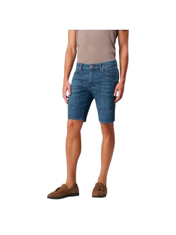 Jeckerson Blau Recycelte Baumwolle Bermudashorts