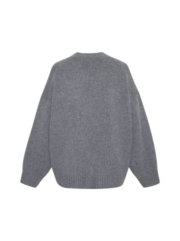 Style Republic Oversized Cardigan Kaschmir-Woll-Gemisch in Dark Grey Melange