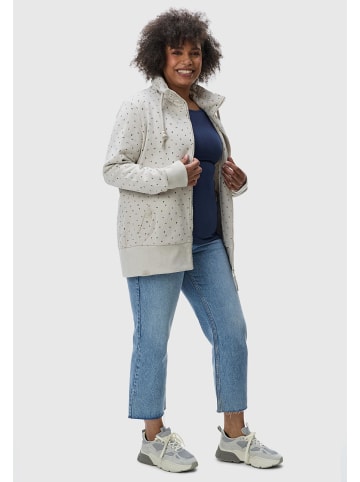 ragwear Kapuzensweatjacke Rylie Print Zip Plus in Bone