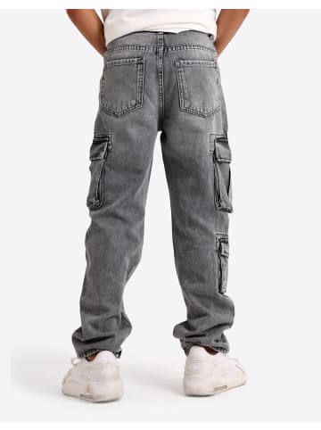 SOLANG Hose in Grau Schwarz