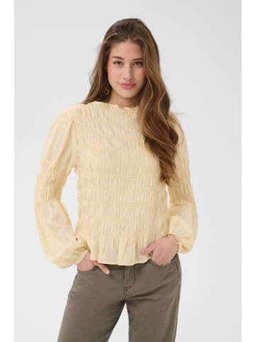Cream Bluse langarm CRHenva Feminine in Bleached Sand