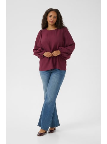 KAFFE curve Langarm-Bluse KCviva Regular fit in Windsor Wine