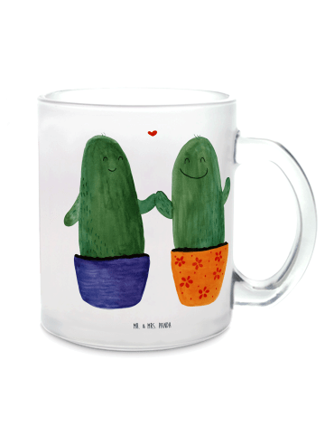 Mr. & Mrs. Panda Becher Kaktus Liebe ohne Spruch in Transparent