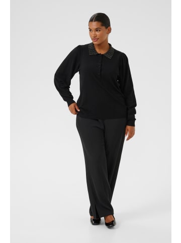 KAFFE curve Strickpullover KCcarla Regular fit in Black Deep