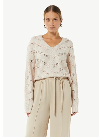 comma Strickpullover langarm in Beige