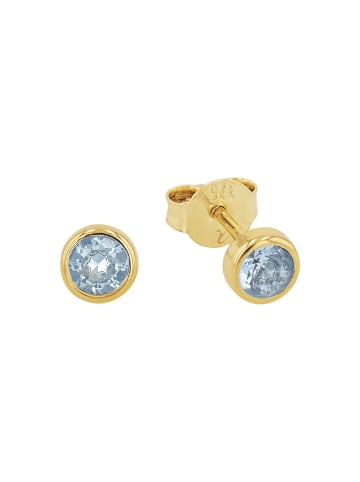Amor Ohrstecker Gold 375/9 ct in Blau