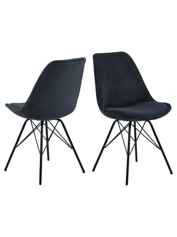 ebuy24 Esszimmerstuhl Eris Anthrazit 2er Set